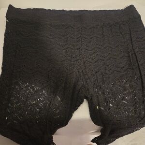 Chic Black Lace Women's Pants